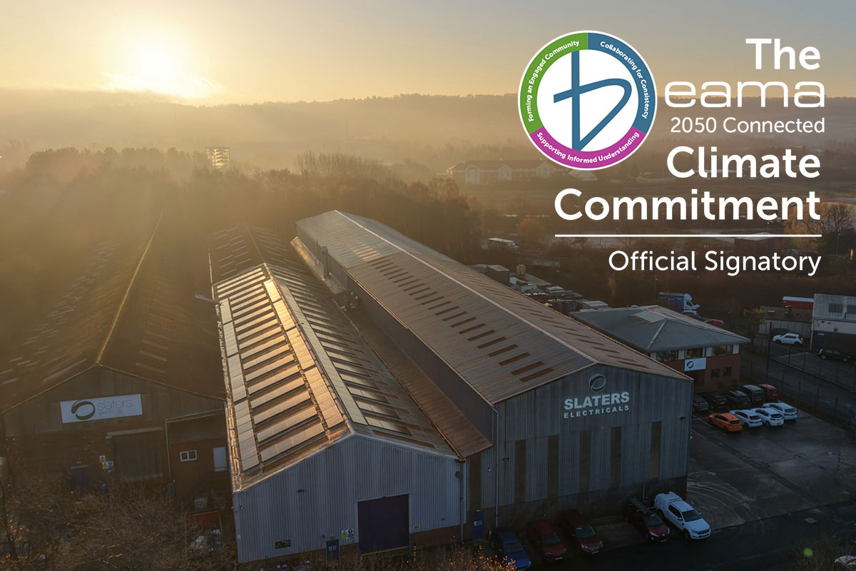 Slaters Electricals Commits to a Sustainable Future by Joining the BEAMA 2050 Connected Climate Commitment